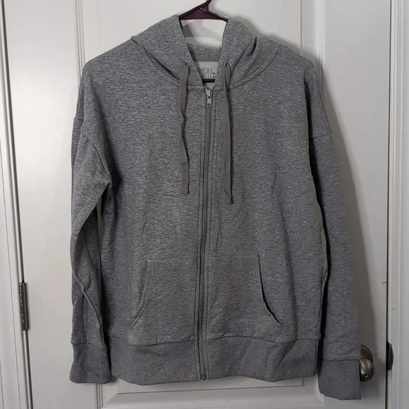 Time and Tru Women's Zip Up Fleece Hoodie Jacket - Picture 2 of 10
